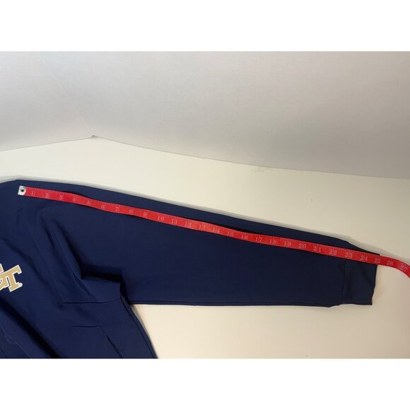 Adidas Georgia Tech Yellow Jackets Navy Blue Full-Zip Track Jacket Mens M GT - Picture 9 of 12